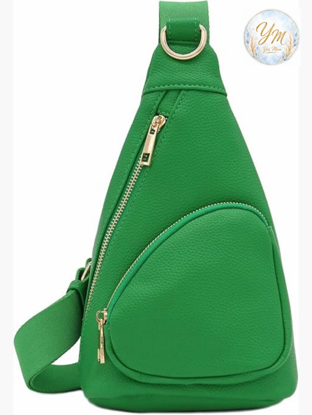 Compact Triangle Sling Bag | PU Leather Crossbody